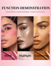 Liquid Blush, Highlighter and Contour Makeup Stick