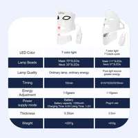 Flexible Silicone LED Light Therapy Mask for Face and Neck