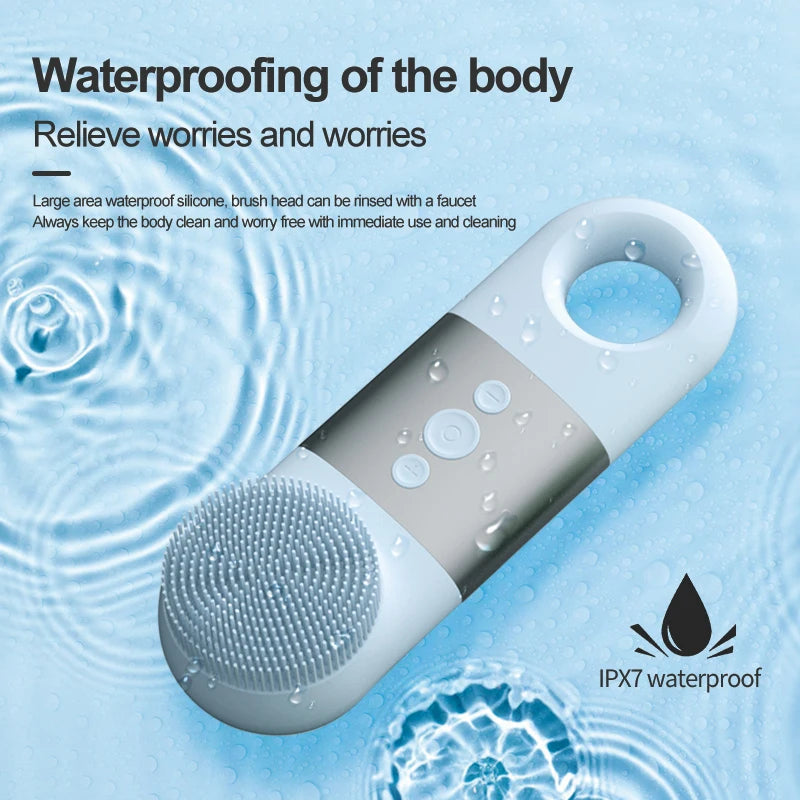 Hot and Cold Facial Cleansing Brush with Heated Massage - 5