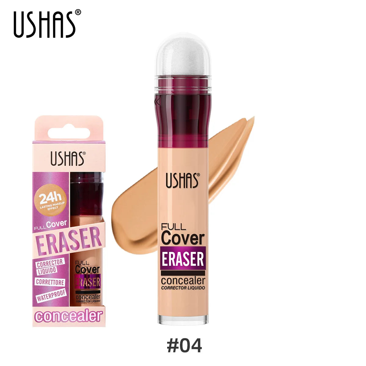 Full Coverage Sponge-Tip Liquid Concealer for Flawless Skin - 12