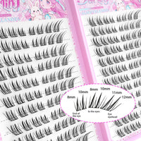 Glue-Free Cluster Eyelashes for Easy Daily Application