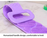 Dual-Sided Silicone Back Scrubber for Deep Exfoliation
