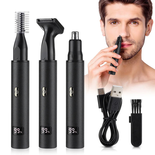 3-in-1 Electric Nose, Ear, and Facial Hair Trimmer