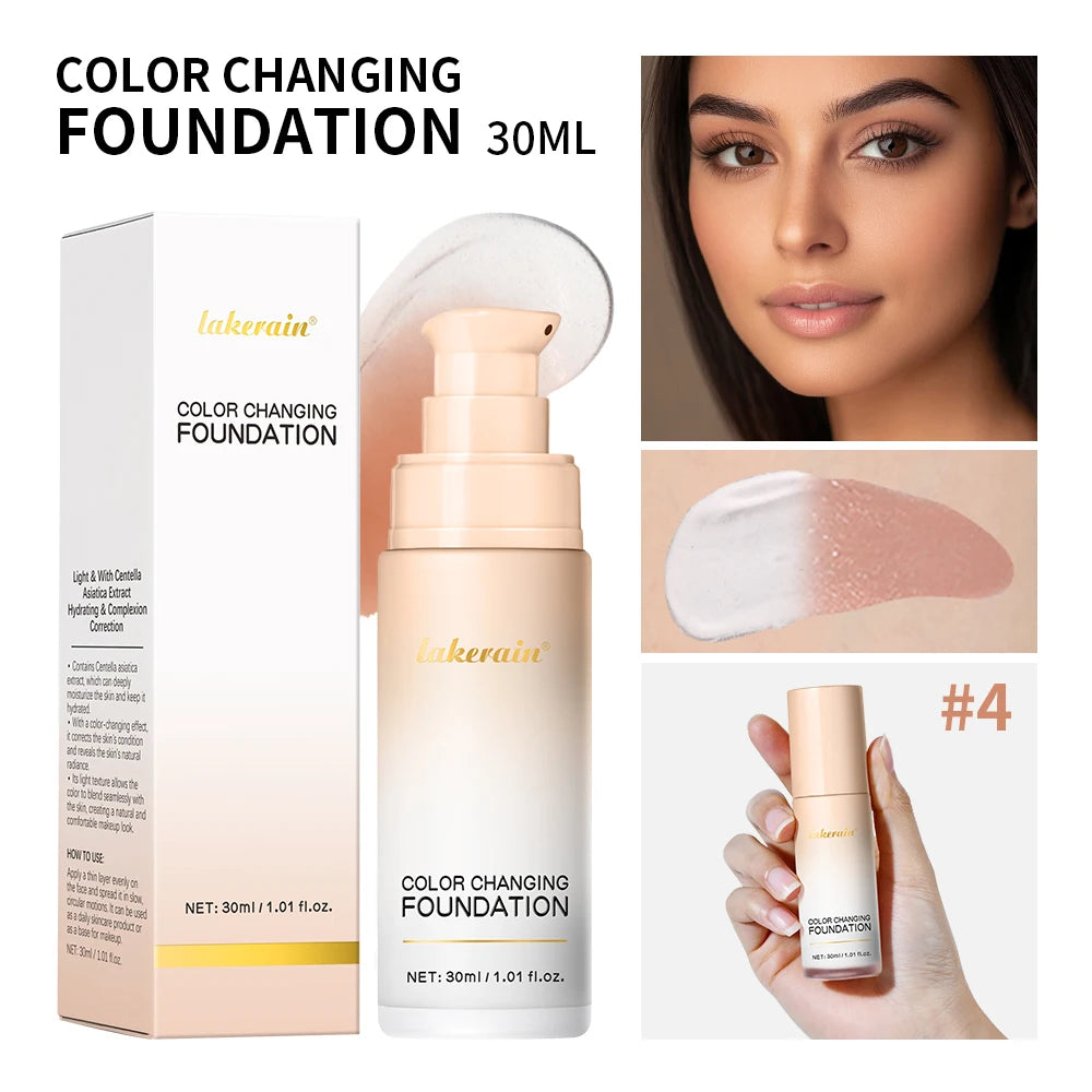 Color-Changing Liquid Foundation for Flawless Skin - 24