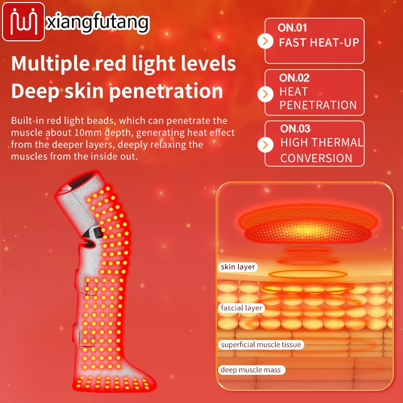 Red Light Therapy Heated Leg Massager for Pain Relief - 5