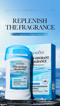 Long-Lasting Solid Fragrance Deodorant Balm