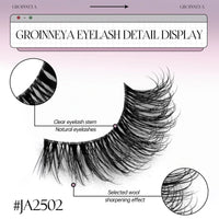 Natural Cat Eye Half Lashes with Invisible Band