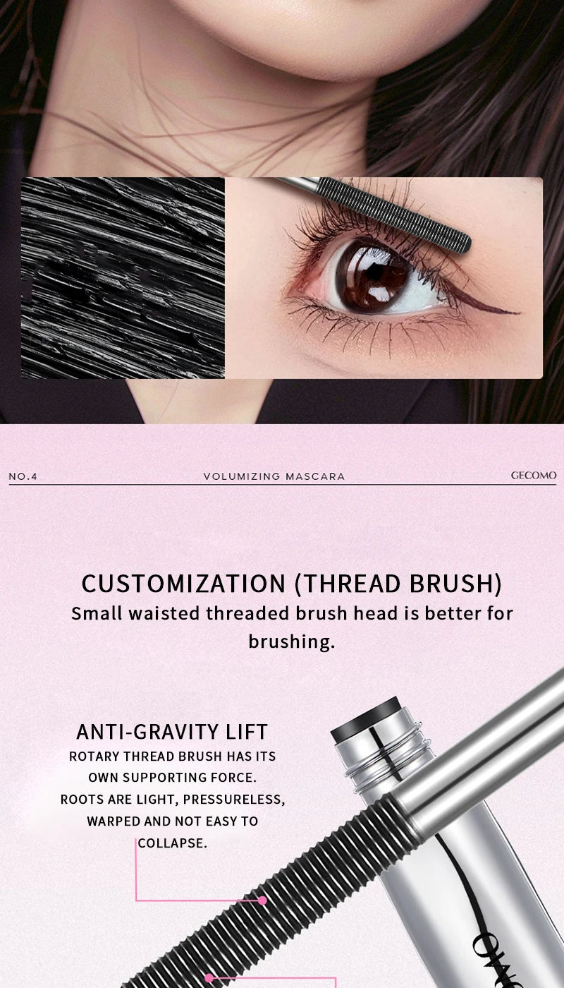 Volumizing Waterproof Steel Tube Mascara for Long-Lasting Lashes - 10
