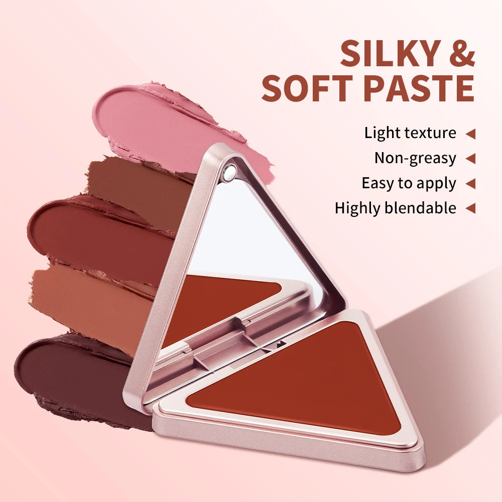 Matte Satin Cream Blush for Long-Lasting Natural Glow - 2