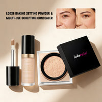 Matte Concealer and Setting Powder Makeup Set