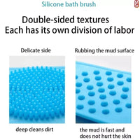 Dual-Sided Silicone Back Scrubber for Deep Exfoliation