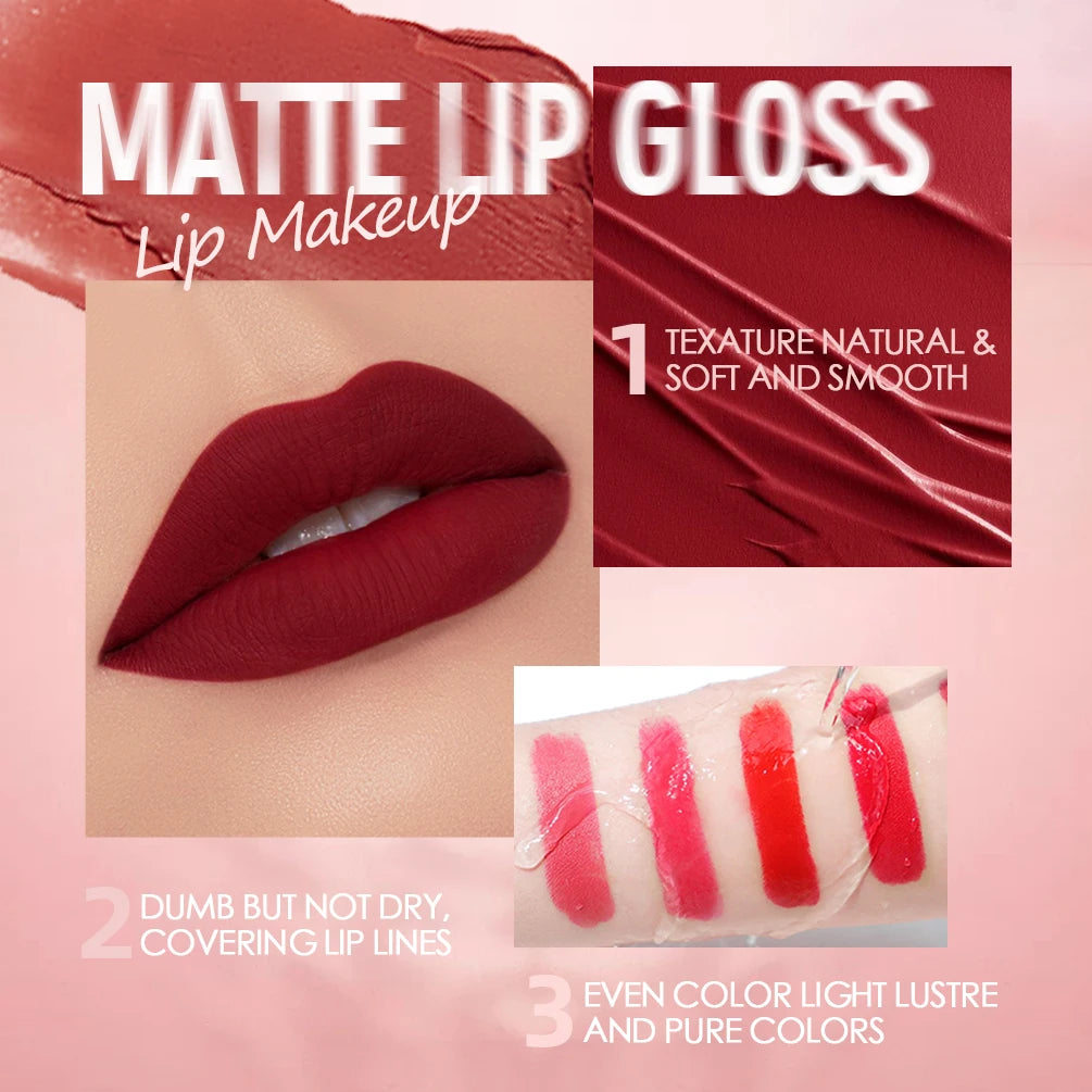 Long-Lasting Waterproof Velvet Matte Liquid Lipstick - 4