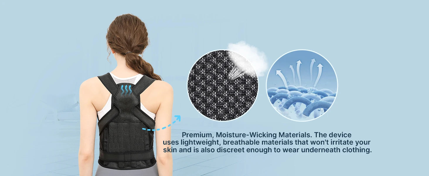 Adjustable Back Brace and Posture Corrector for Pain Relief - 10