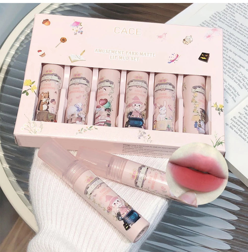 Matte Liquid Lipstick Set for Long-Lasting Waterproof Wear - 8