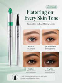 4-Fork Waterproof Eyebrow Pen for Natural Hair-Like Strokes