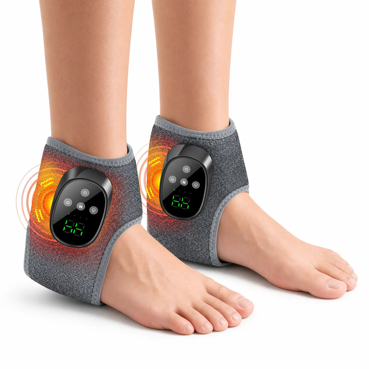 Heated Ankle Vibration Massager for Pain Relief - 21