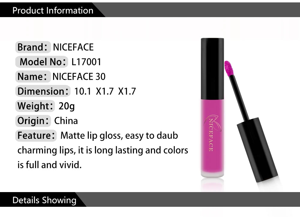 Long-Lasting Velvet Matte Liquid Lipstick - 9