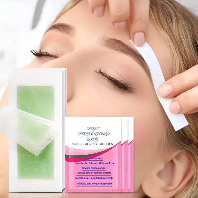 Pain-Free Hair Removal Wax Strips for Face and Body - 1