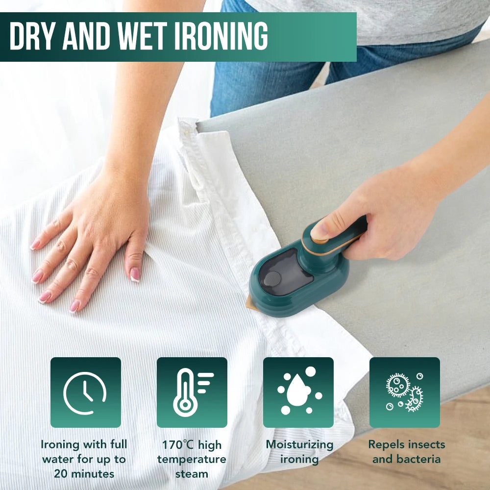 Portable Mini Steam Iron for Travel and Home - 2