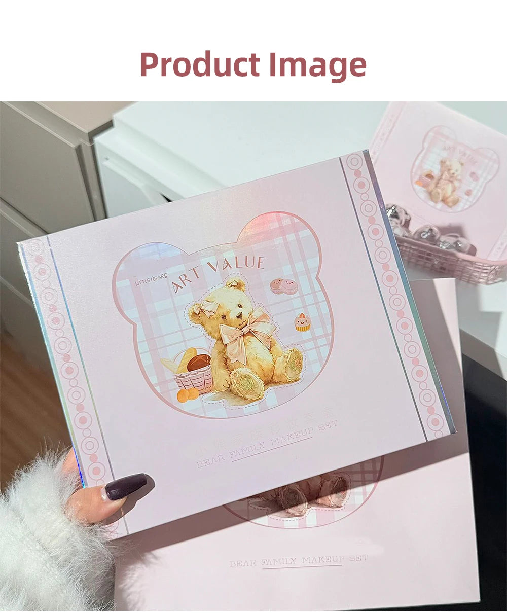 7-Piece Bear Themed Makeup and Jewelry Gift Set - 26