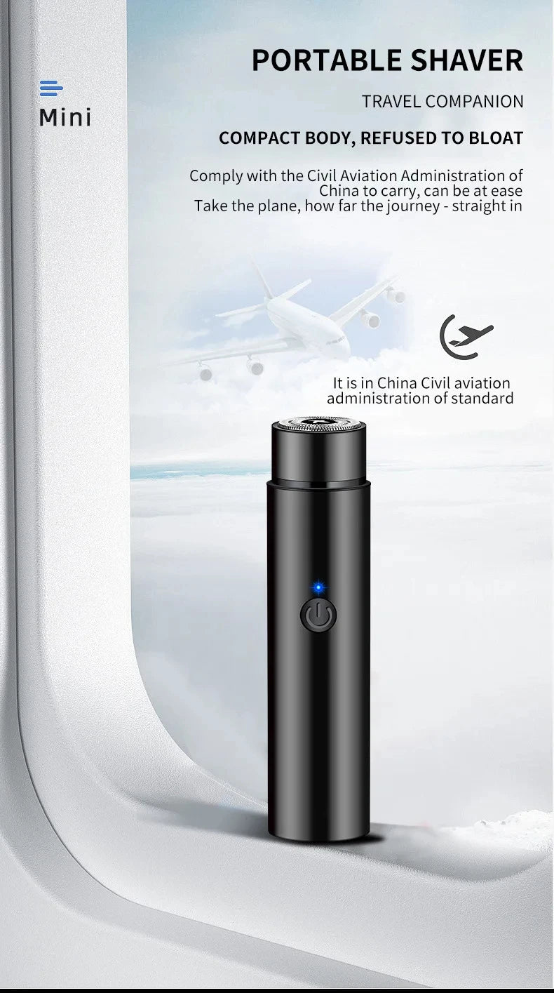 Portable Mini Electric Shaver for Smooth Travel Grooming - 12