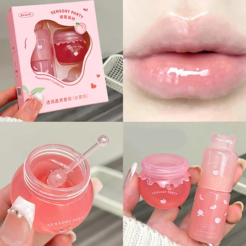 Hydrating Fruit Lip Mask and Oil Set for Soft Lips - 20