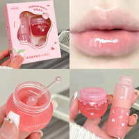 Hydrating Fruit Lip Mask and Oil Set for Soft Lips
