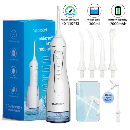 Portable Cordless Water Flosser for Deep Teeth Cleaning