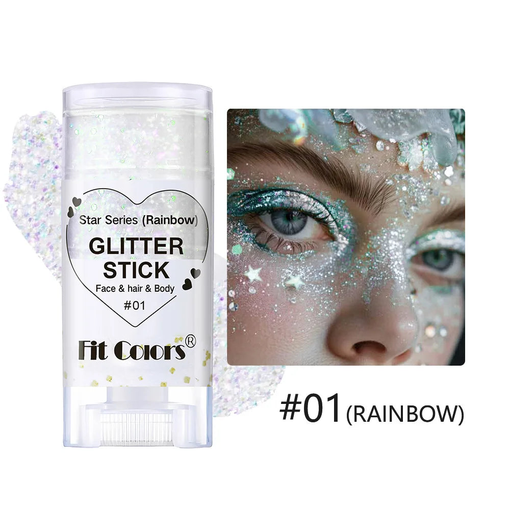 Festival Body and Face Glitter Makeup Stick - 7