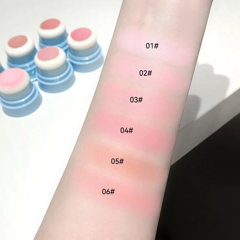 Korean Style Matte Cushion Blush Powder - 6