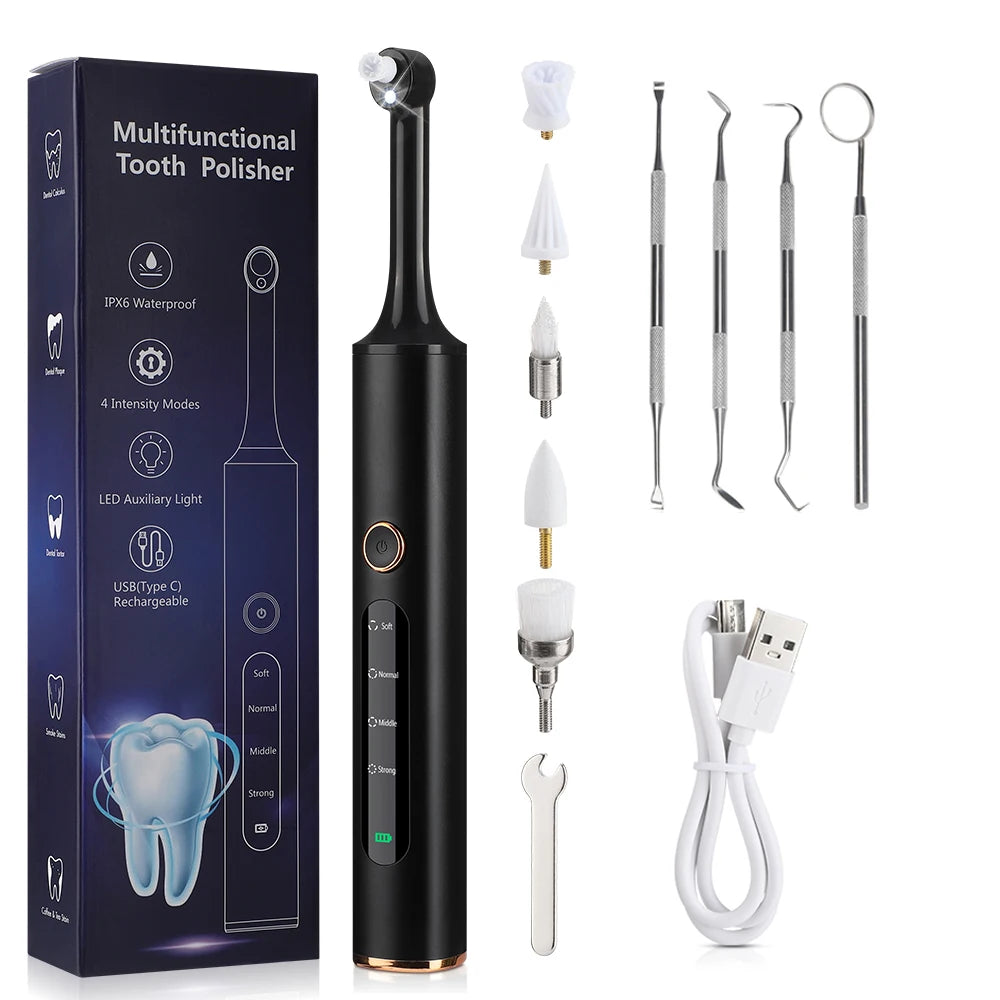 Electric Dental Plaque Remover and Teeth Polishing Kit - 20