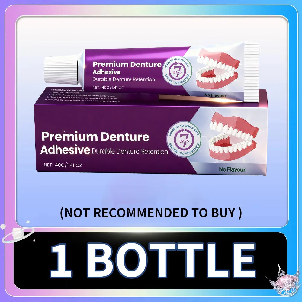 Long-Lasting Denture Adhesive Cream for Secure Fit - 8