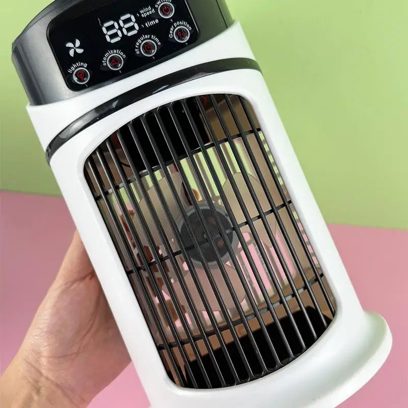 Portable USB Desktop Air Cooling Fan with Humidifier - 5