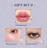 Butterfly Theme Elegant 3-Piece Makeup Gift Set