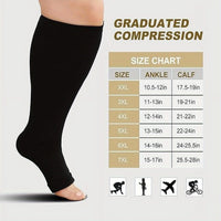 Toeless Compression Socks for Circulation and Edema Relief