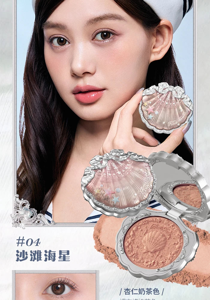Silk Satin Powder Blush in Seashell Compact - 19