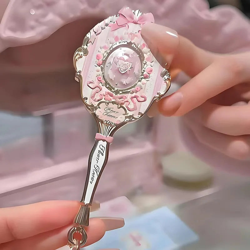 Cute Teddy Bear Handheld Makeup Mirror - 8