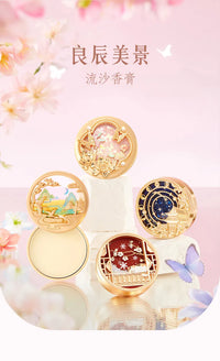 Portable Solid Perfume Balm in Elegant Decorative Tin