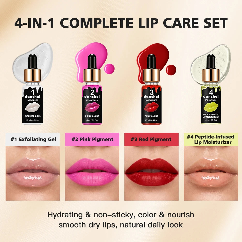 4-Step Hydrating Lip Care & Color Treatment Set - 8