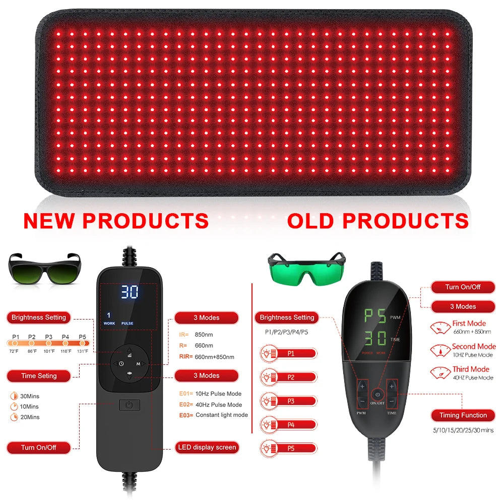 Infrared Red Light Therapy Heating Pad for Full Body Pain Relief - 2