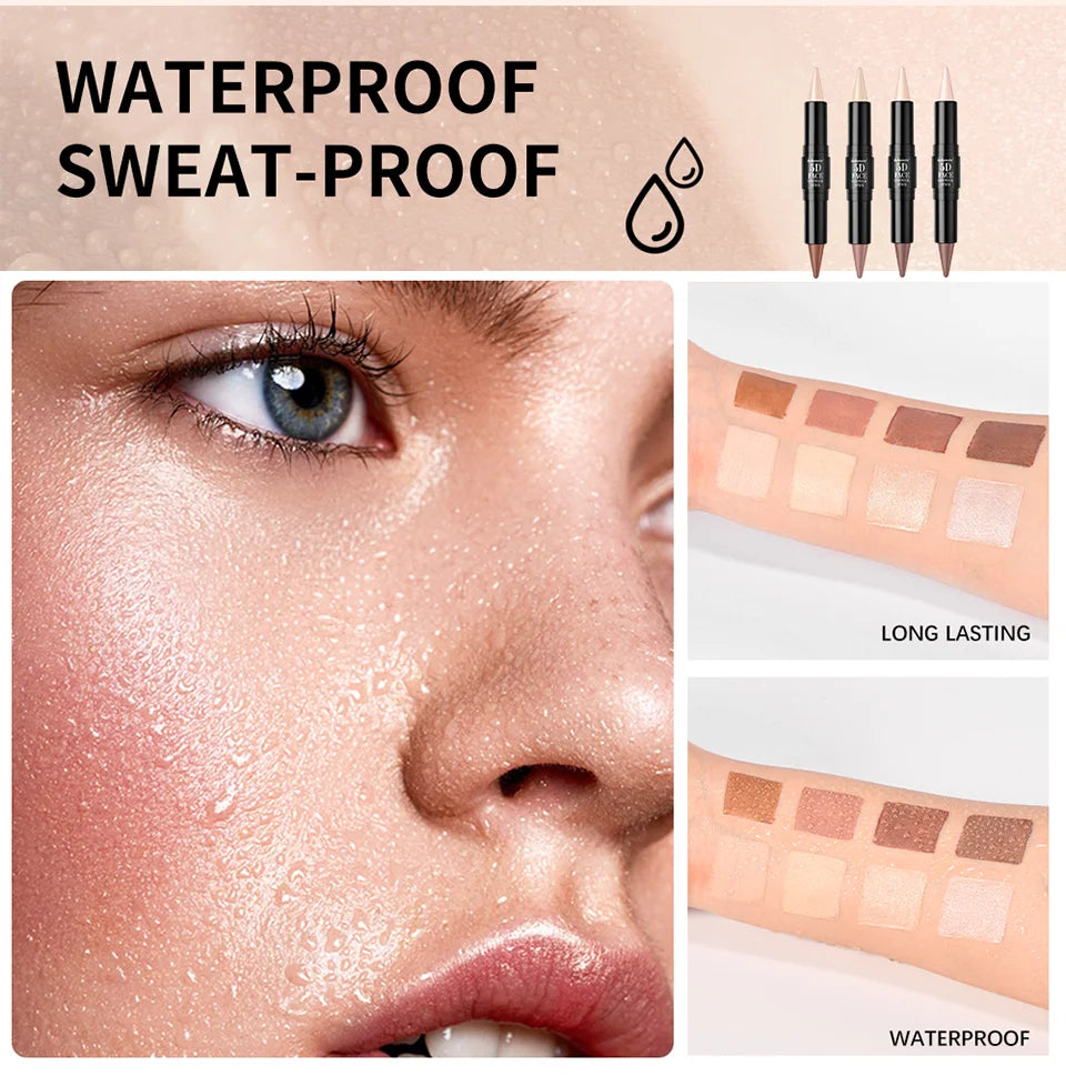 Dual-Ended Cream Contour and Highlighter Stick - 11
