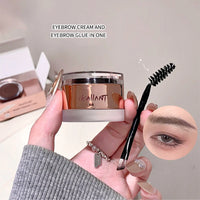 2-in-1 Eyebrow Cream and Gel Set for Defined Brows