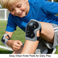 Kids Protective Helmet and Safety Gear Set for Ages 3-10