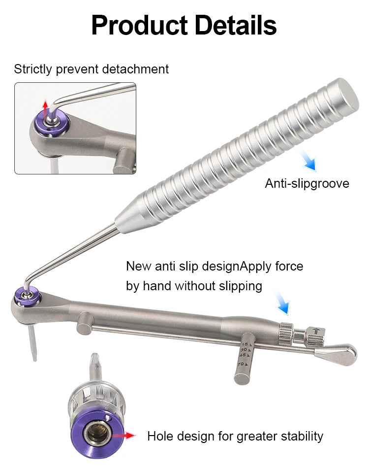 Universal Dental Implant Restoration Screwdriver and Wrench Kit - 14