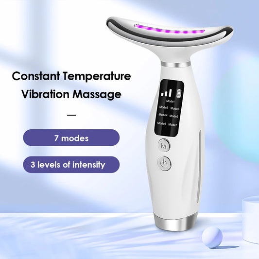7-Color LED Neck and Face Lifting Massager
