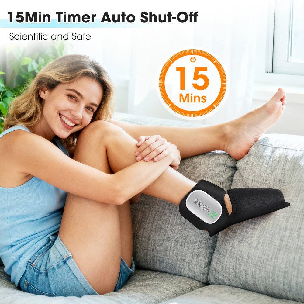 Portable Heated Vibration Leg and Foot Massager - 41