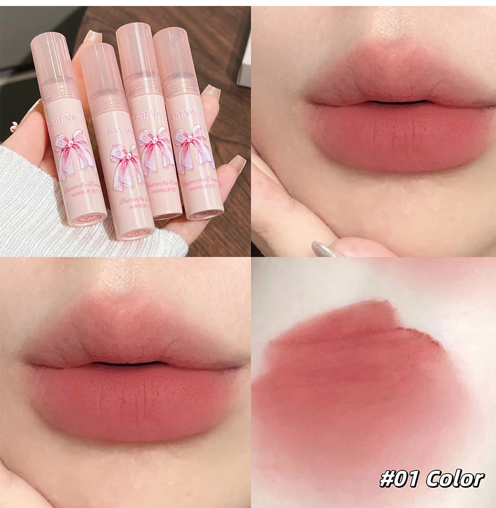 6-Piece Velvet Matte Lipstick and Blush Makeup Gift Set - 18