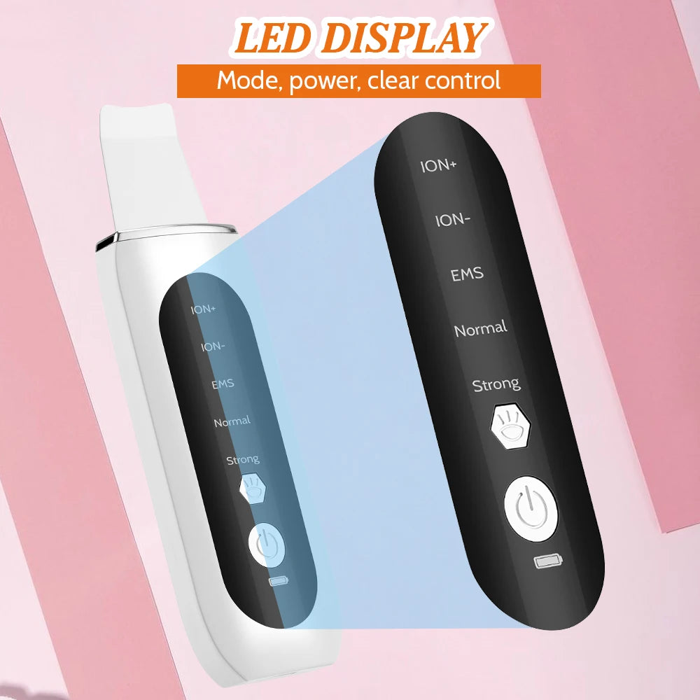Ultrasonic Facial Skin Scrubber and Pore Cleaner - 14