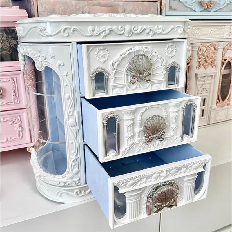 Shell Pearl Decorative Makeup and Jewelry Storage Case - 2