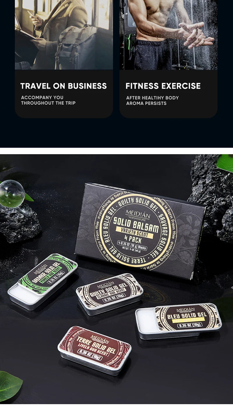 Portable Solid Cologne Perfume Set for Men - 19
